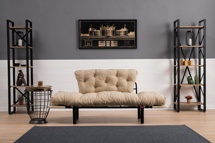 Atelier Del Sofa Nitta - Sofá-Cama de 2 Plazas en Crema Atelier Del Sofa Nitta - Sofá-Cama de 2 Plazas en Crema